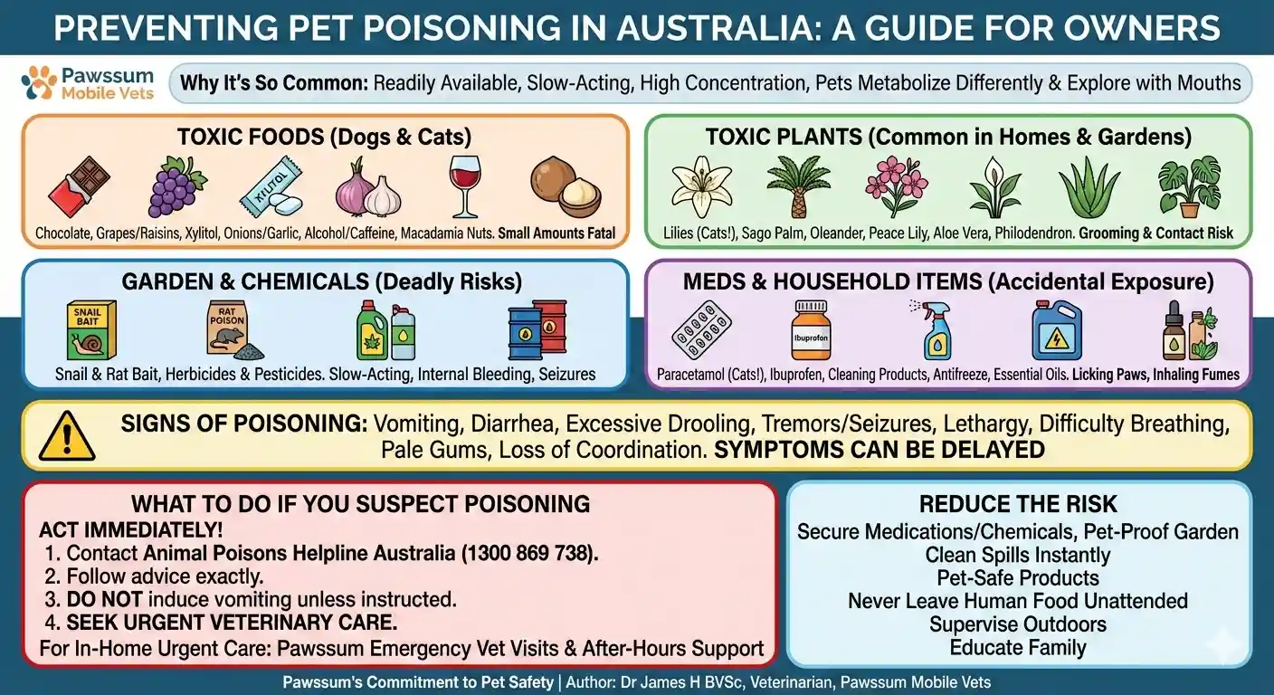 Common Pet Toxins in Australia | Foods, Plants & Poisoning Risks
