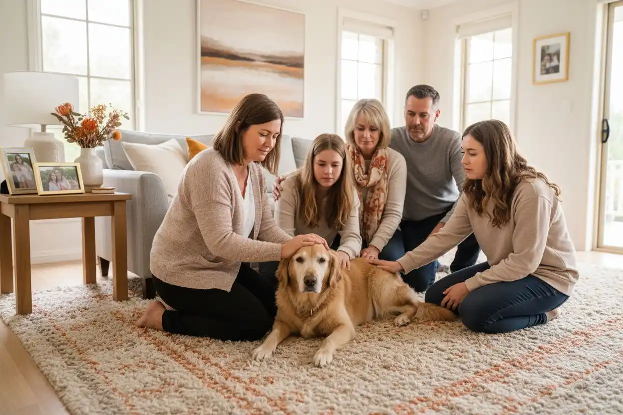 Saying goodbye at home