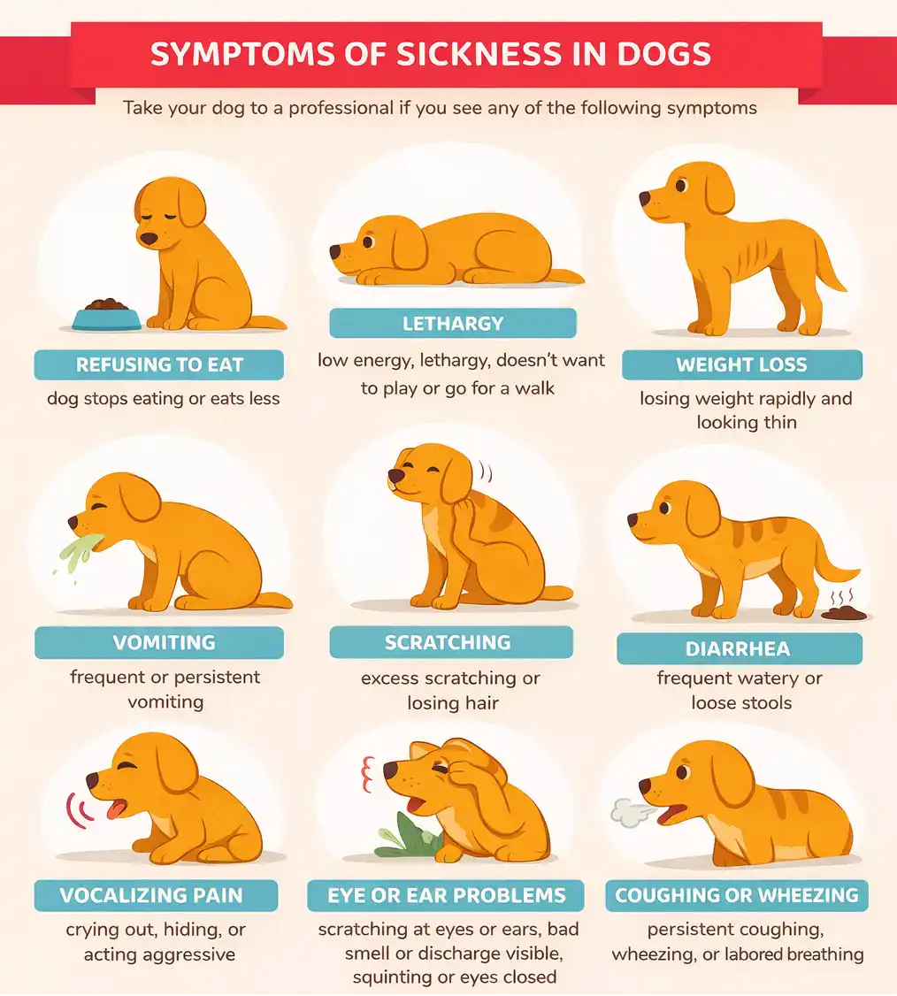 Sick dog