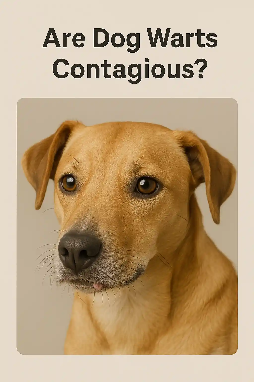 Are dog warts contagious?