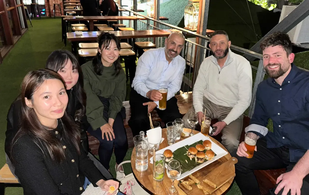 Vets and Pawssum employees socialising