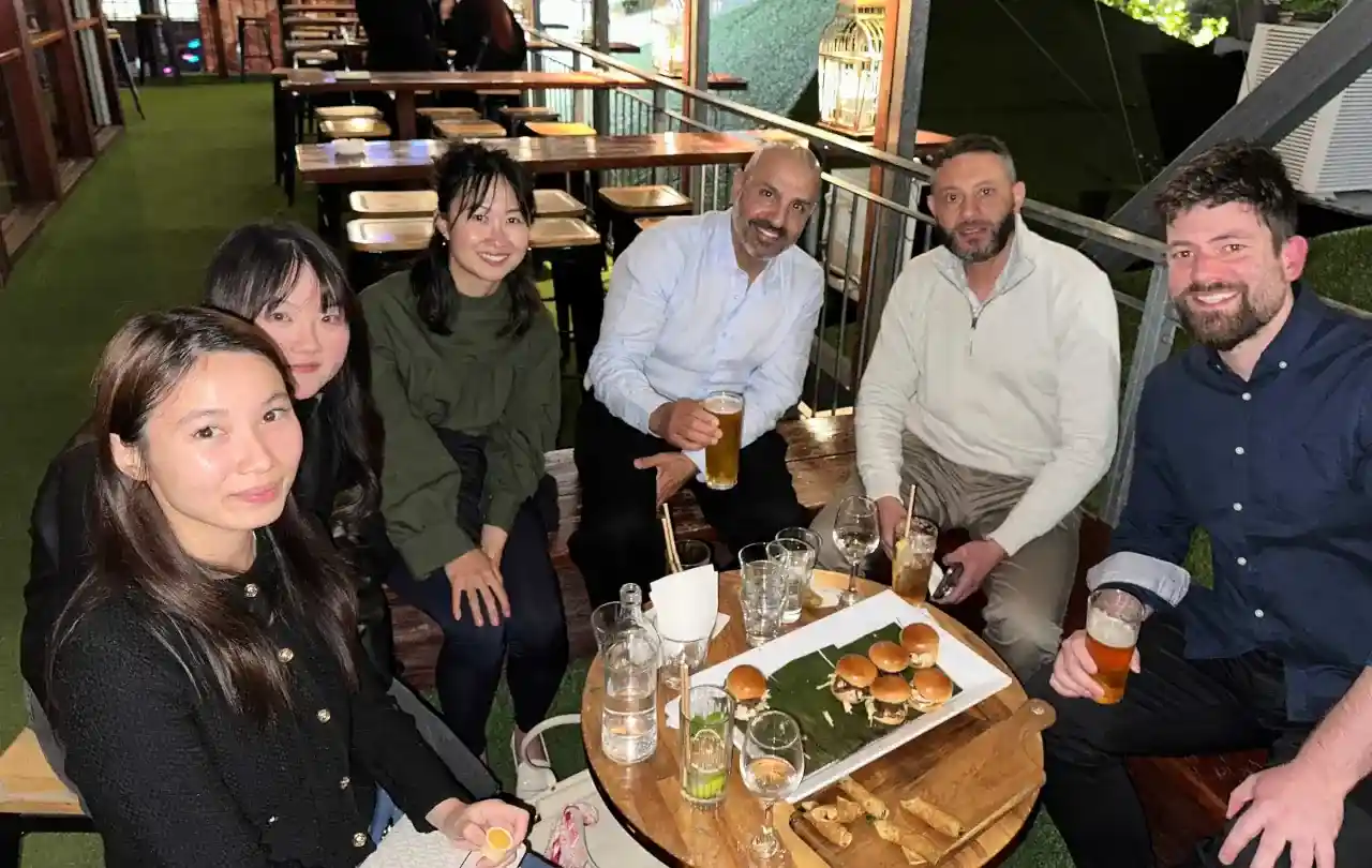 Vets and Pawssum employees socialising