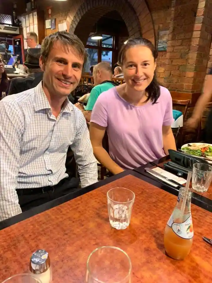 Vets enjoying a social dinner