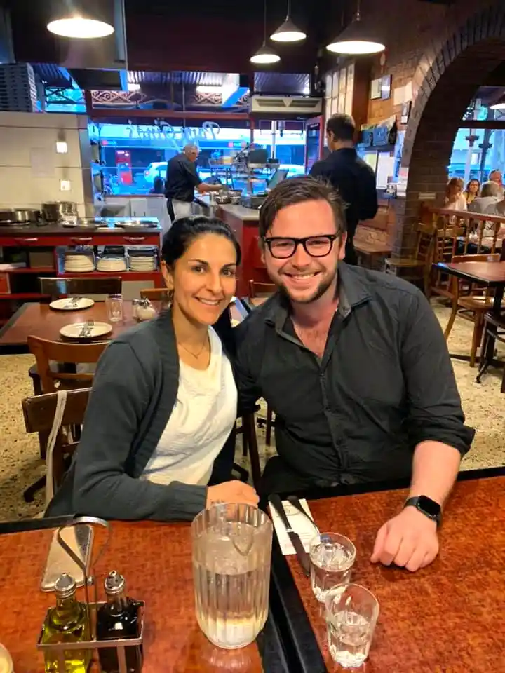 Vets enjoying a social dinner